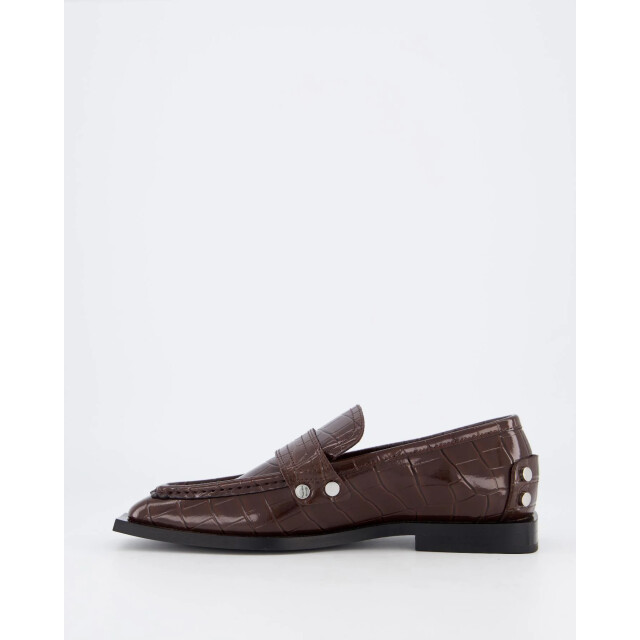 Ganni Dames brown croco loafers S3116-890 large