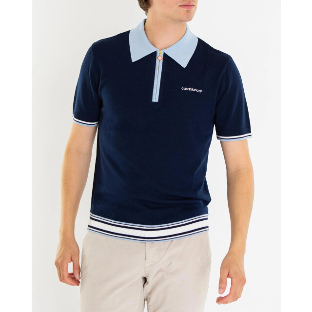 Casablanca Heren merino tennis polo MPF25-KW-1002-01 large