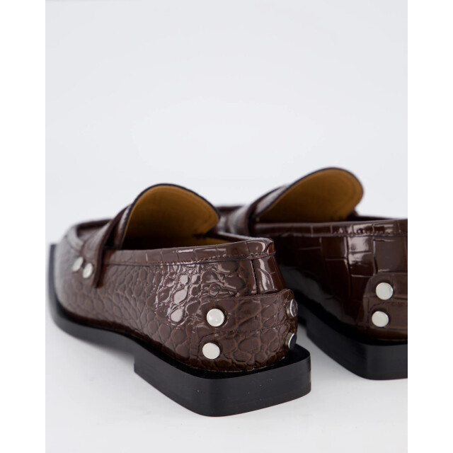 Ganni Dames brown croco loafers S3116-890 large