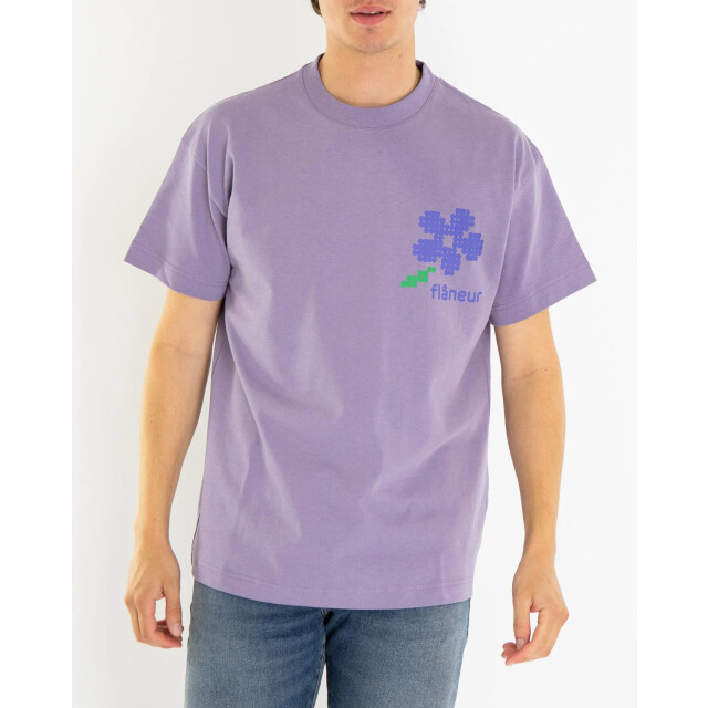 Flaneur Homme Heren pixel flower t-shirt FTSH018-650 large