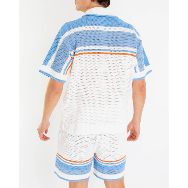 Casablanca Heren crochet shirt MPF25-KW-997-01 large