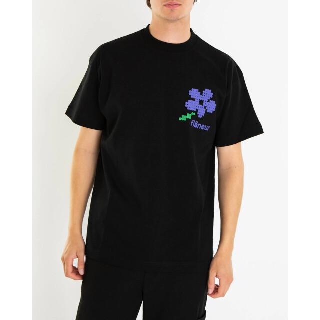 Flaneur Homme Heren pixel flower t-shirt FTSH018-999 large