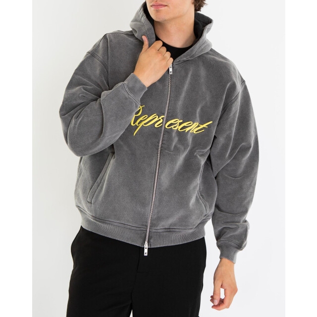 Represent Heren script logo zip hoodie MLM100025-47 large