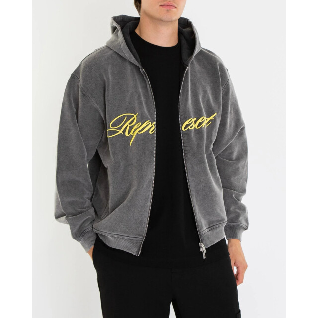 Represent Heren script logo zip hoodie MLM100025-47 large