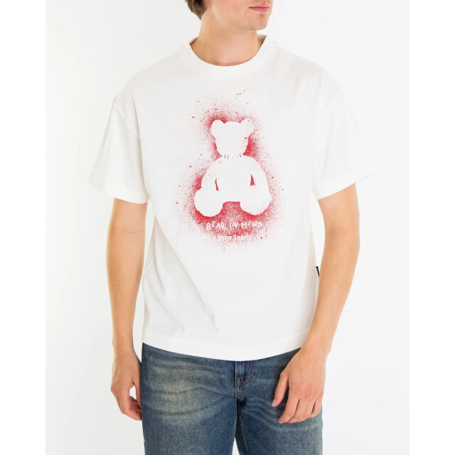 Palm Angels Heren spray bear t-shirt PMAA109F25JERO00B-325 large