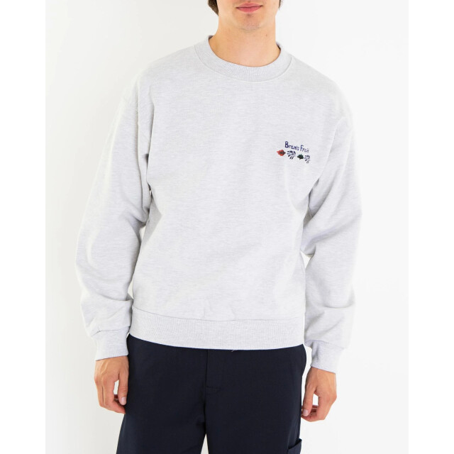 Bram's Fruit Heren flora sweater 691-Grey large