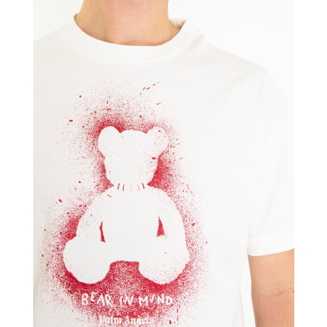 Palm Angels Heren spray bear t-shirt PMAA109F25JERO00B-325 large