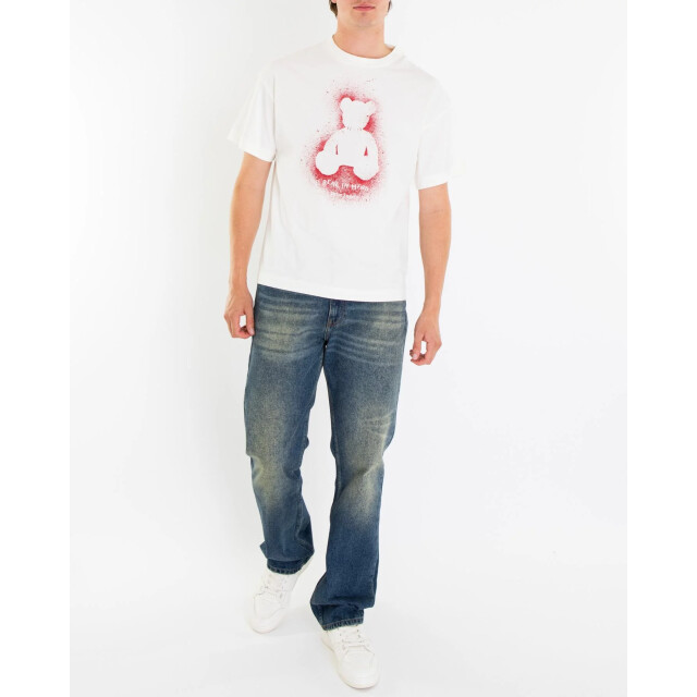 Palm Angels Heren spray bear t-shirt PMAA109F25JERO00B-325 large