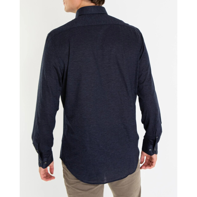 Pal Zileri Heren buttoned knitshirt 9B370G71J-Navy large