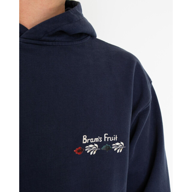 Bram's Fruit Heren flora hoodie 959-Washed Navy large