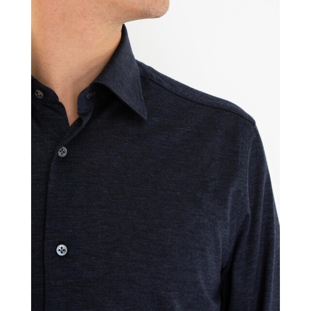 Pal Zileri Heren buttoned knitshirt 9B370G71J-Navy large
