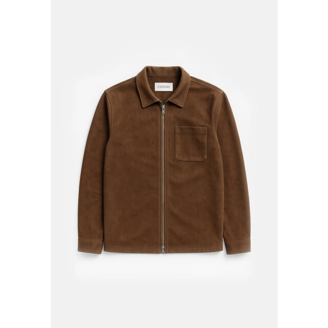 Ciszere Neo vegan suede overshirt 2.0 30038-064-04 mocha brown 30038-064-04 large