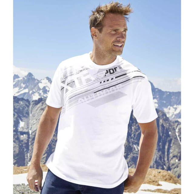 Atlas For Men Heren sport t-shirt met grafische print (pak van 3) UTAF193_whitedarkgreyorange large