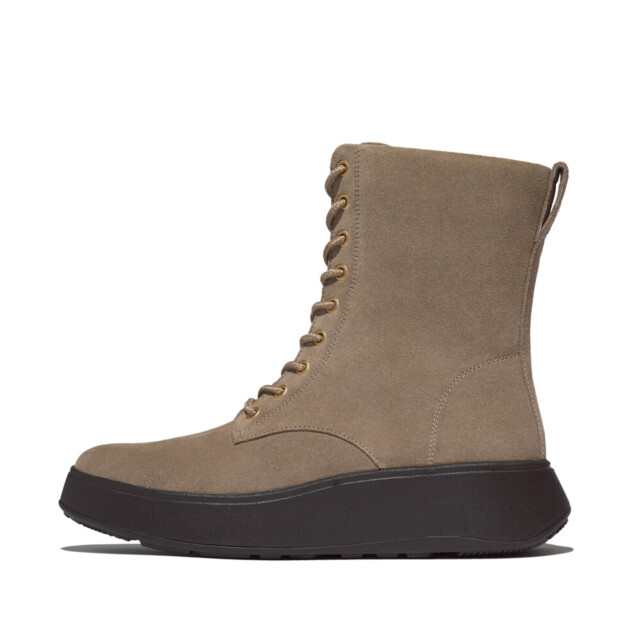 FitFlop F-mode suede lace-up flatform ankle boots E1U large