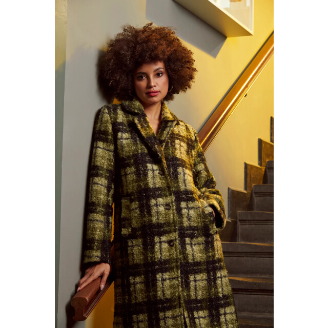 Smashed Lemon Bouclé ruitjesjas | 8720331373094 large