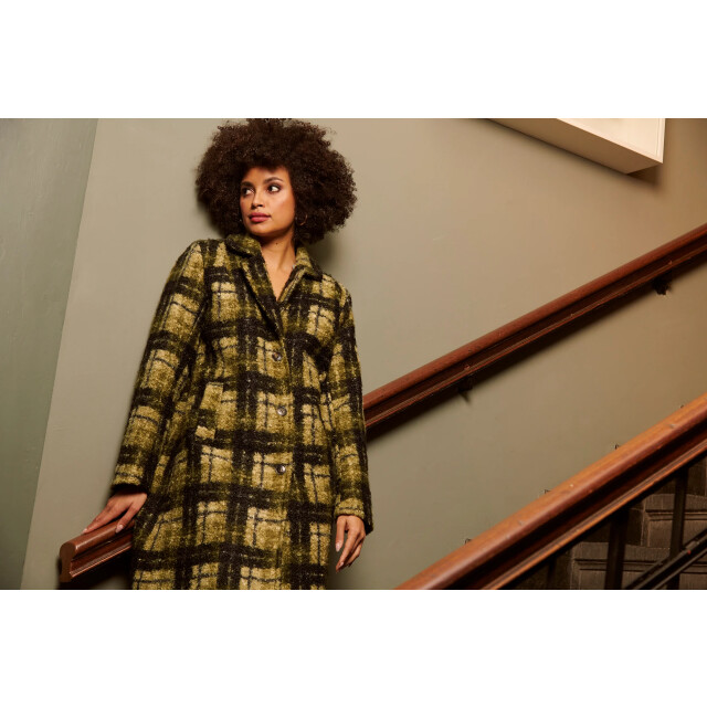 Smashed Lemon Bouclé ruitjesjas | 8720331373094 large