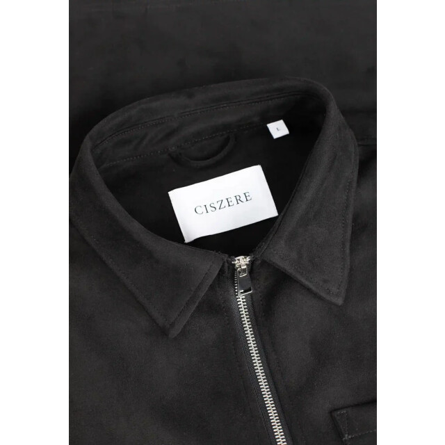 Ciszere Neo vegan suede overshirt 2.0 30038-069-05 black 30038-069-05 large
