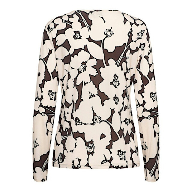 &Co Woman &co women top vigo big flower chocolate multi Vigo Big Flower - Chocolate multi large