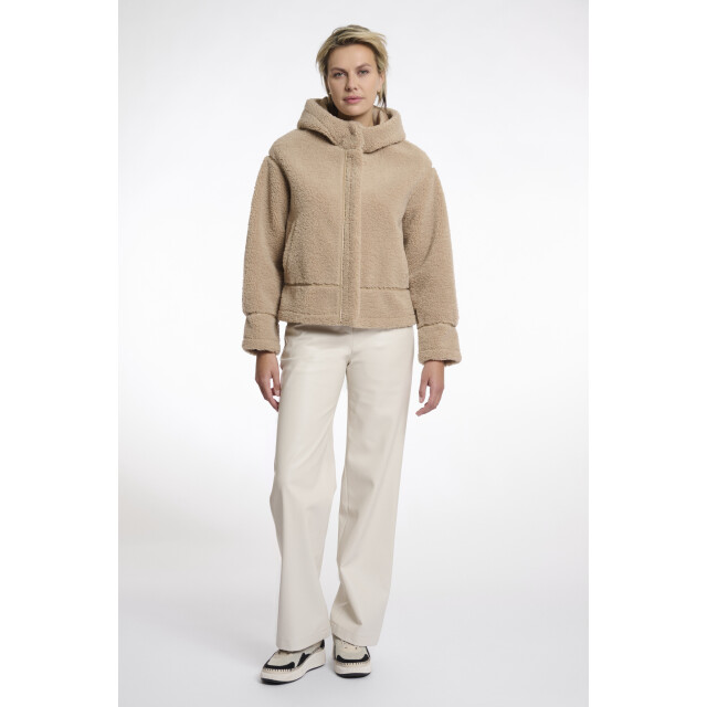 Rino & Pelle Felicia.7002511 rino en pelle hooded faux shearling jacket oat Felicia.7002511 Oat large