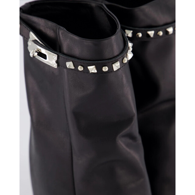 Gibaldi Dames studded leather wedge boot ARIA175-Nero large