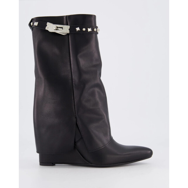 Gibaldi Dames studded leather wedge boot ARIA175-Nero large