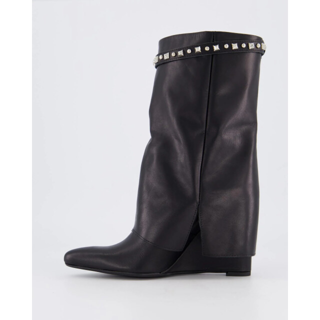 Gibaldi Dames studded leather wedge boot ARIA175-Nero large