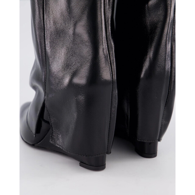 Gibaldi Dames studded shiny leather wedge ARIA175-Shiny Nero large