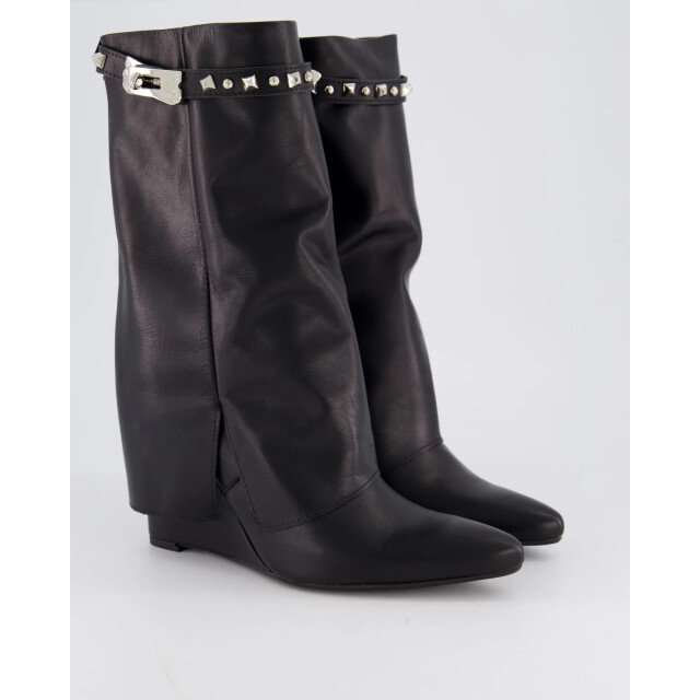 Gibaldi Dames studded leather wedge boot ARIA175-Nero large