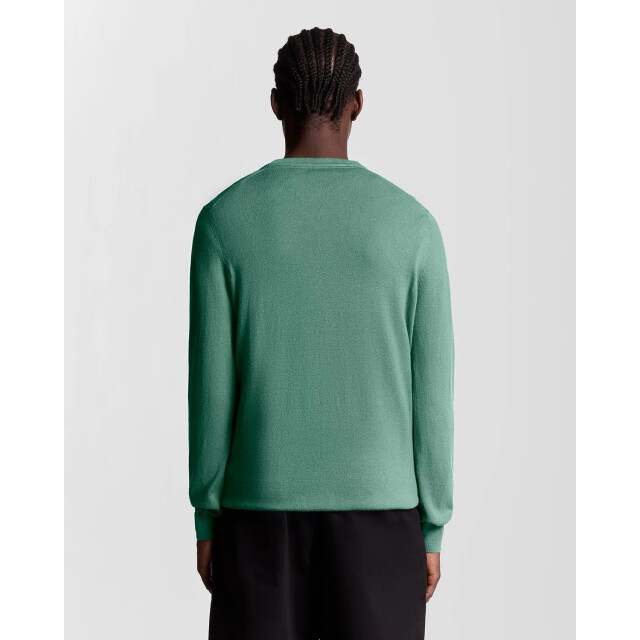Lyle and Scott Cotton merino crewneck aqua 5219.32.0002 large