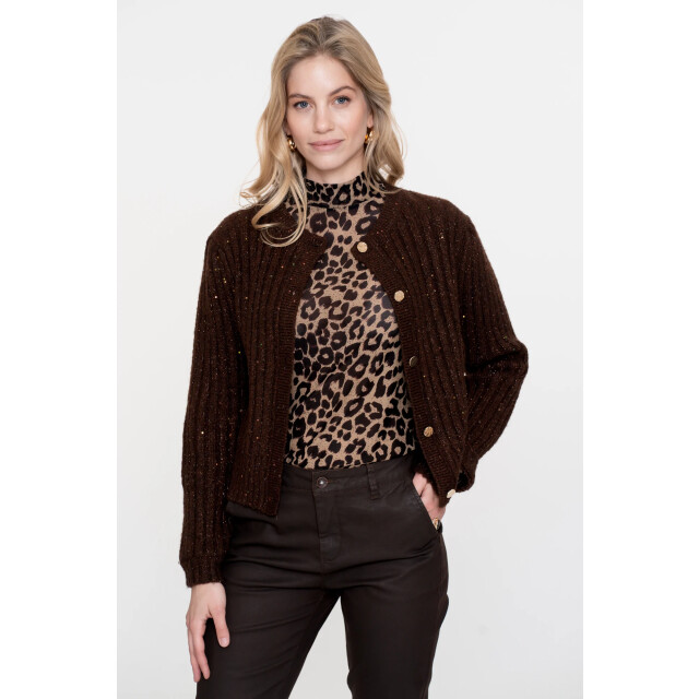 Geisha 54541-14 775 cardigan lurex & sequinces brown/copper 54541-14 775 large