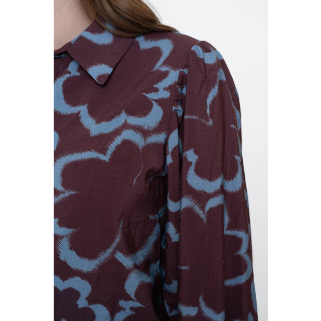 Geisha 53757-20 625 blouse print blue/burgundy 53757-20 625 large