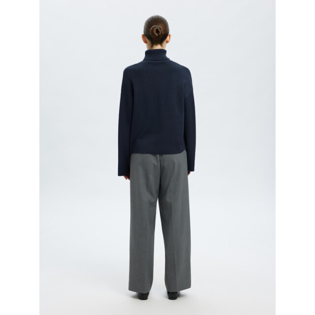Selected Femme slfkamma ls knit roll neck noos 16094353 dark sapphire 06711.211.0003 large