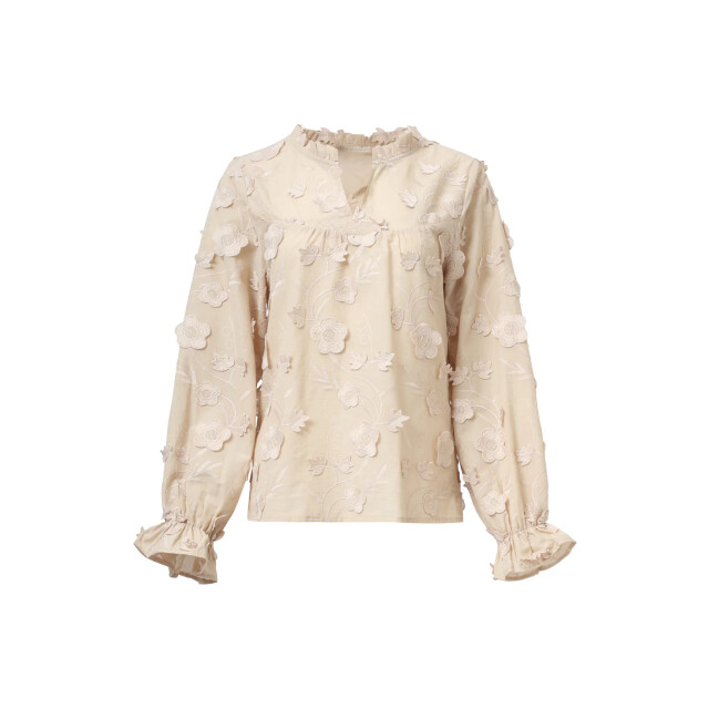 Smashed Lemon Dames3d bloemenprint top met v hals | 8720331382089 large