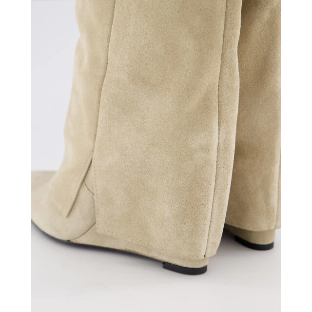 Gibaldi Dames studded suede wedge boot ARIA175-Sabbia large