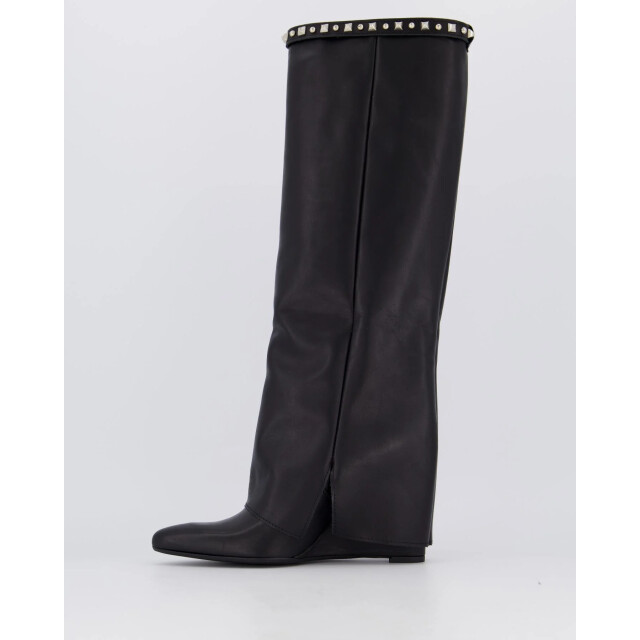 Gibaldi Dames studded leather wedge boot ARIA170-Nero large
