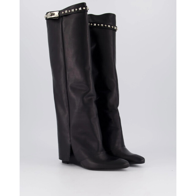 Gibaldi Dames studded leather wedge boot ARIA170-Nero large