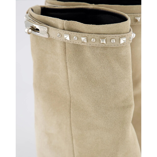 Gibaldi Dames studded suede wedge boot ARIA175-Sabbia large