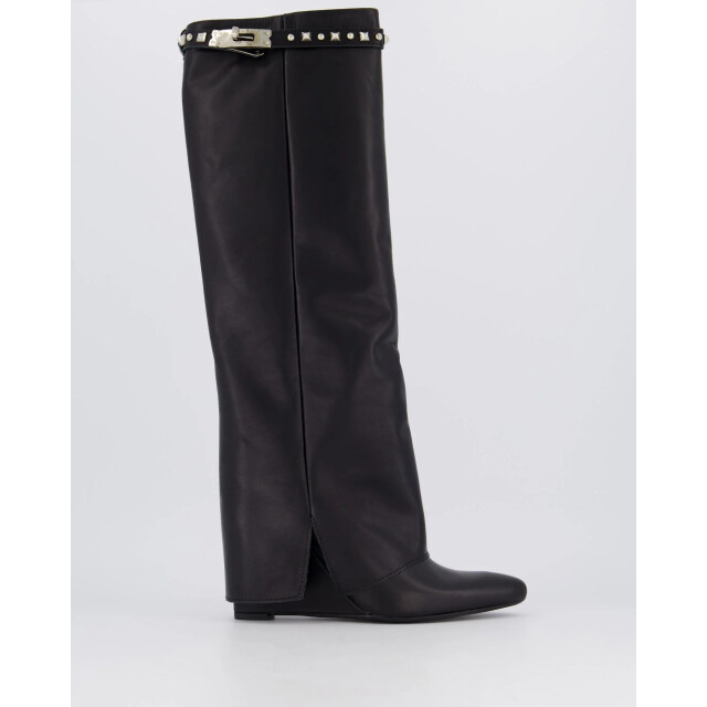 Gibaldi Dames studded leather wedge boot ARIA170-Nero large