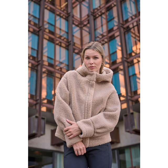 Rino & Pelle Felicia.7002511 rino en pelle hooded faux shearling jacket oat Felicia.7002511 Oat large