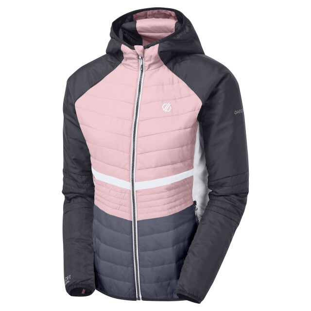 Dare2b Dames surmount gewatteerde jas met kap UTRG5754_powderpinkblack large