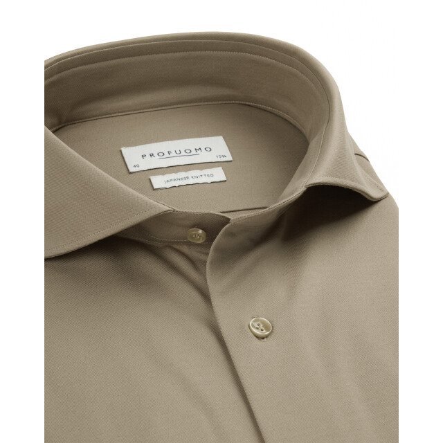 Profuomo Japanese knitted dress shirt 106119-001-44 large Profuomo Japanese knitted dress shirt 106119-001-44 large