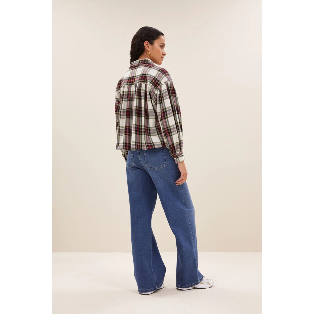 By-Bar Amsterdam 25512055 sarah short check blouse 25512055 Sarah short check blouse large