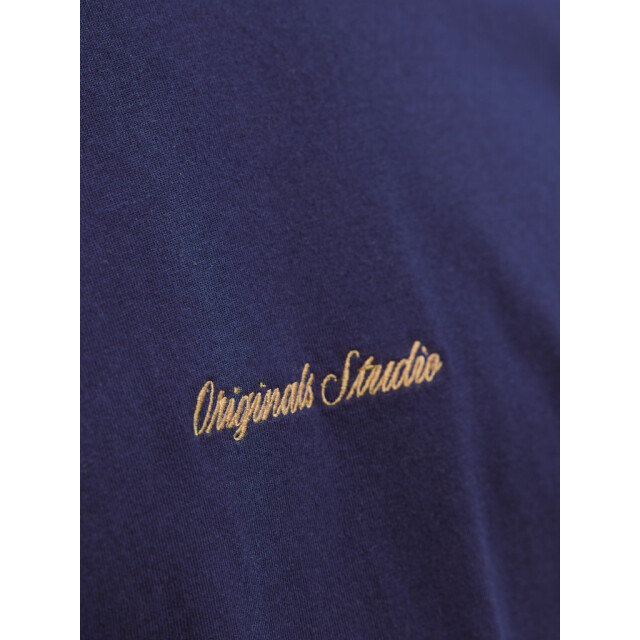 Jack & Jones jornorrebro emb tee ss crew neck no 12282892 ocean cavern 05011.240.0163 large