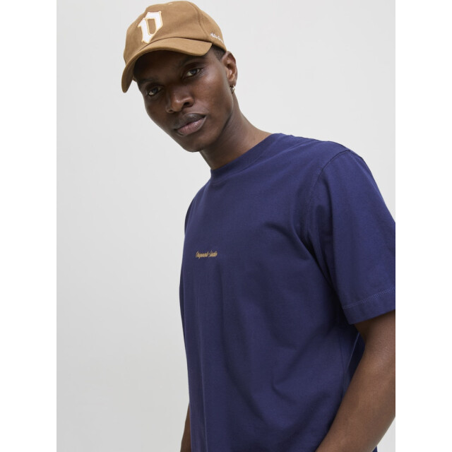 Jack & Jones jornorrebro emb tee ss crew neck no 12282892 ocean cavern 05011.240.0163 large