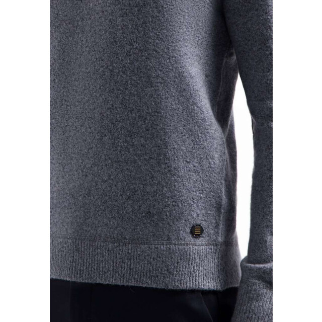 No Excess Pullover crewneck soft wool blend washed blue 29210822-137 large