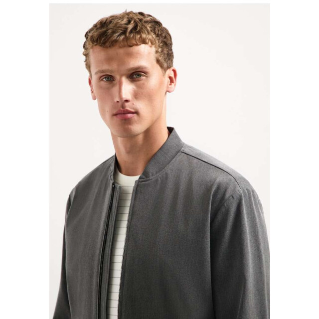 No Excess Jacket shirt bomber melange hybrid grey melange 29620822-102 large