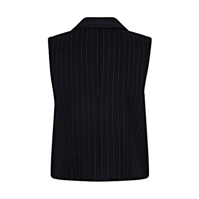 Red Button Gilet srb4625 waistcoat pinestripe black SRB4625 Waistcoat pinestripe - Black large
