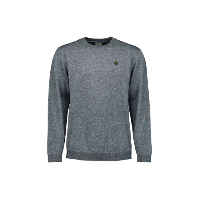 No Excess Pullover crewneck 2 coloured melang dusty blue N2180-138 large