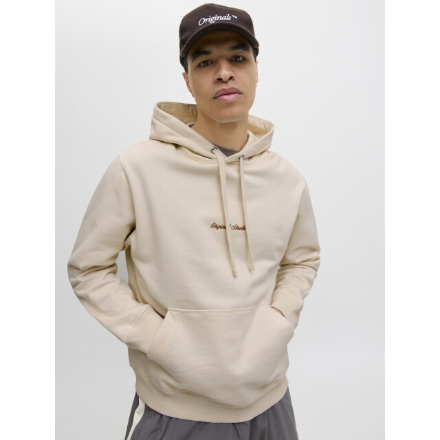 Jack & Jones jornorrebro emb sweat hood noos 12282861 antique white 05734.112.0015 large
