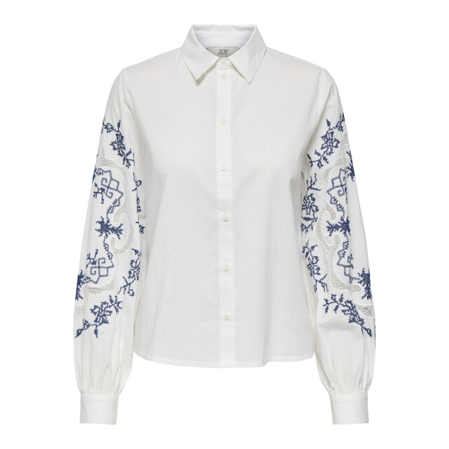 Jacqueline de Yong nora l/s embroidery shirt wvn 15359403 cloud dancer 06615.198.0129 large